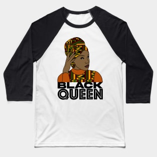 Black Queen Melanin Poppin Black History Gift Baseball T-Shirt